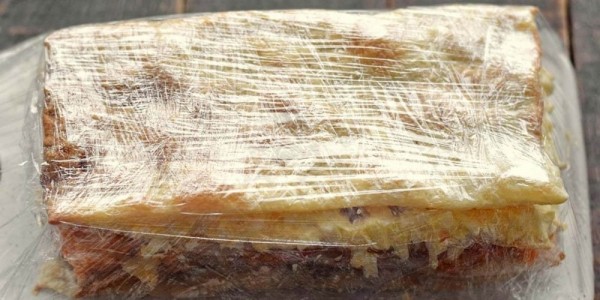 Закусочный торт «Наполеон» с сардиной