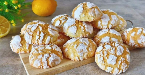Мраморное лимонное печенье за 30 минут