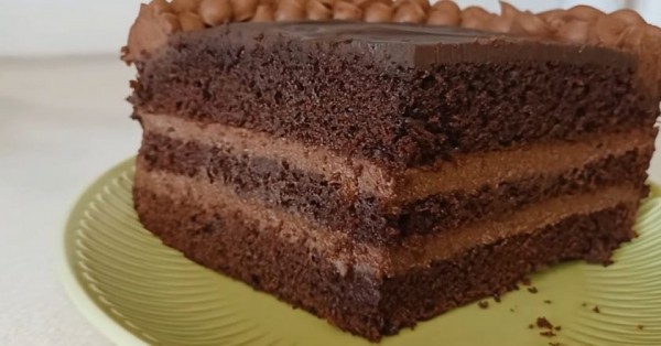 Шоколадный торт с масляно-шоколадным кремом