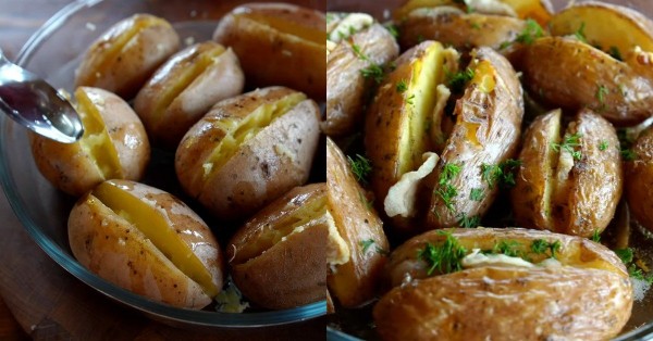 Картошка с салом в духовке: как запечь