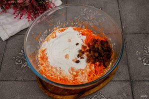 Творожно-морковный кекс